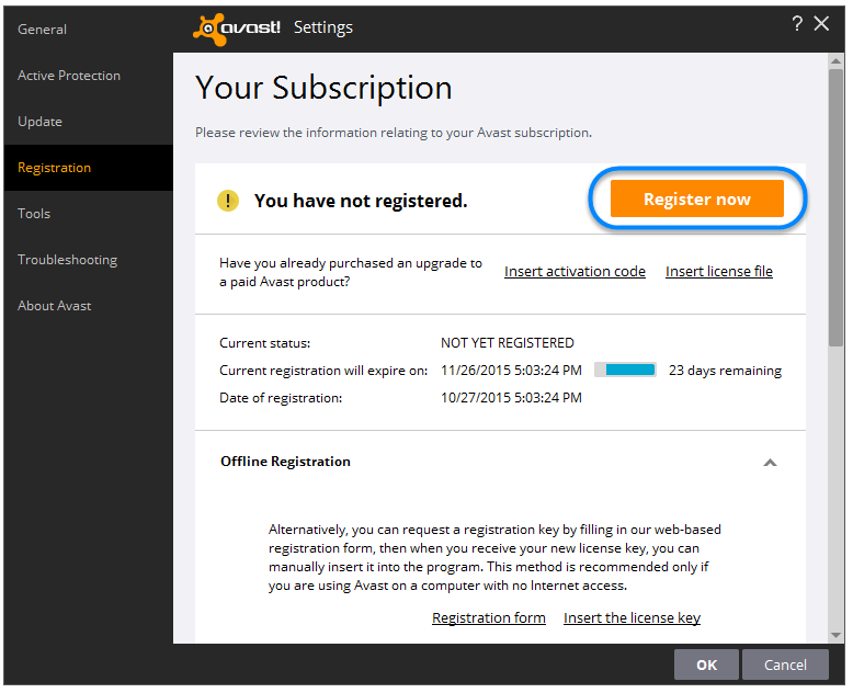 avast activation file free