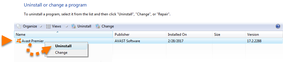 Odinstalowanie Programu Windows Vista