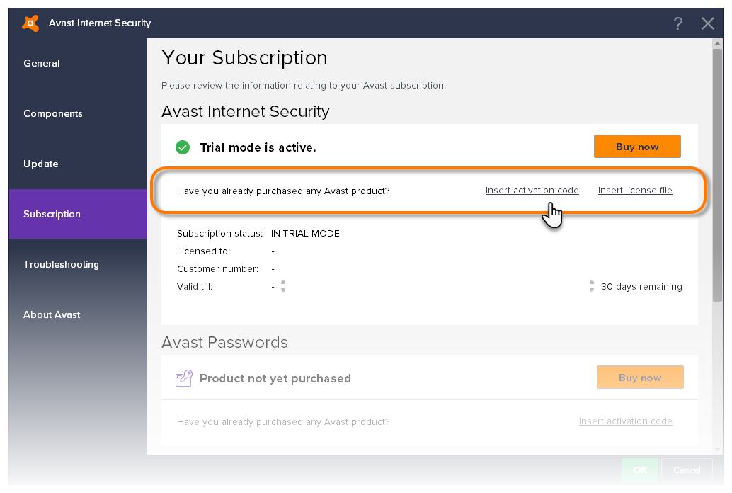 How To Insert Avast Serial Key