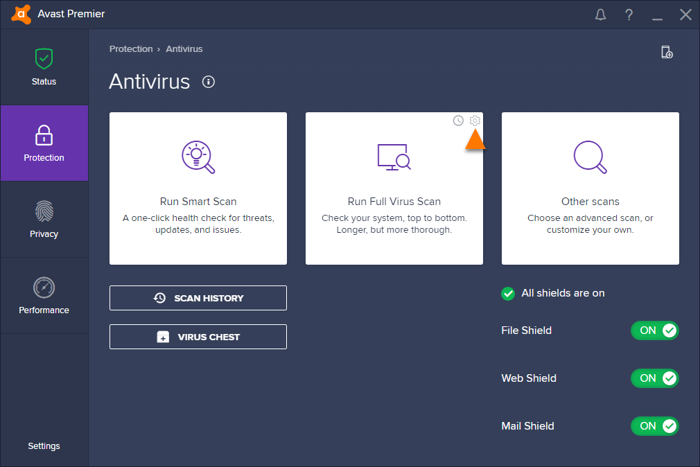 avast how to run boot scan
