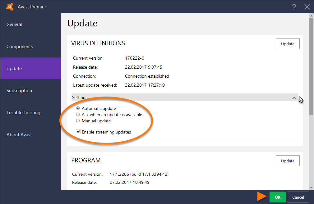 what is avast antivirus nitro update