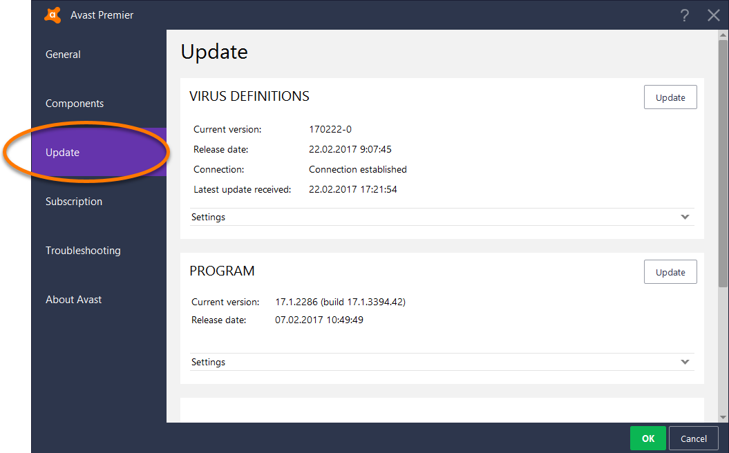 cara update avast free antivirus offline