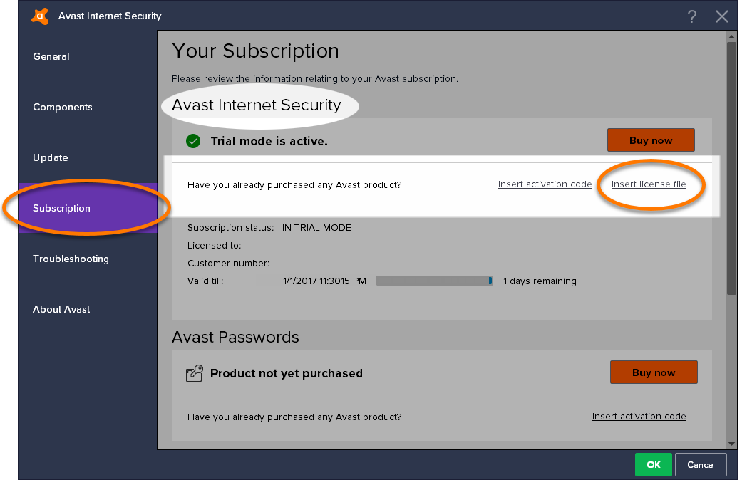 Avast internet security 2017 скачать файл лицензии