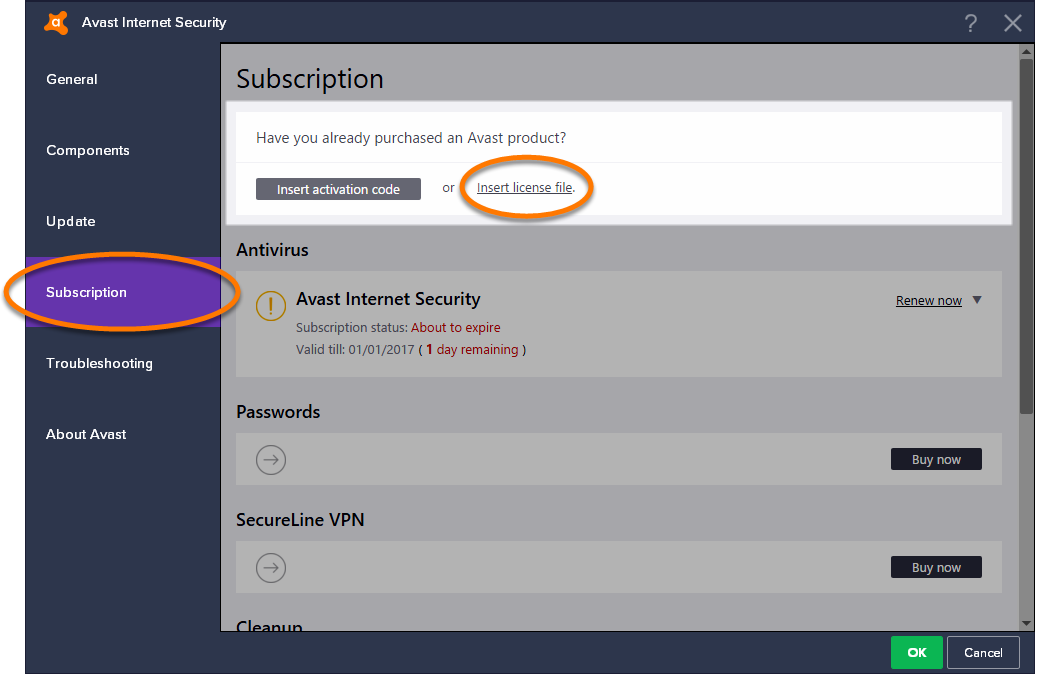 Скачать файл лицензии для free antivirus avast