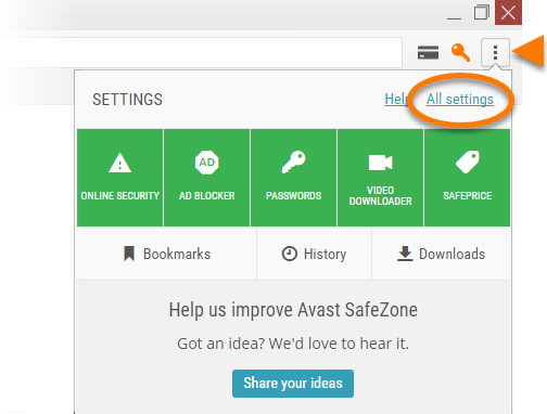Avast Safe Zone Download Folder Access