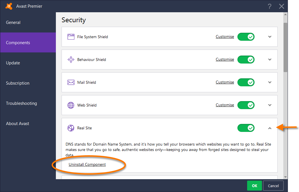 how to uninstall avast premier 2016