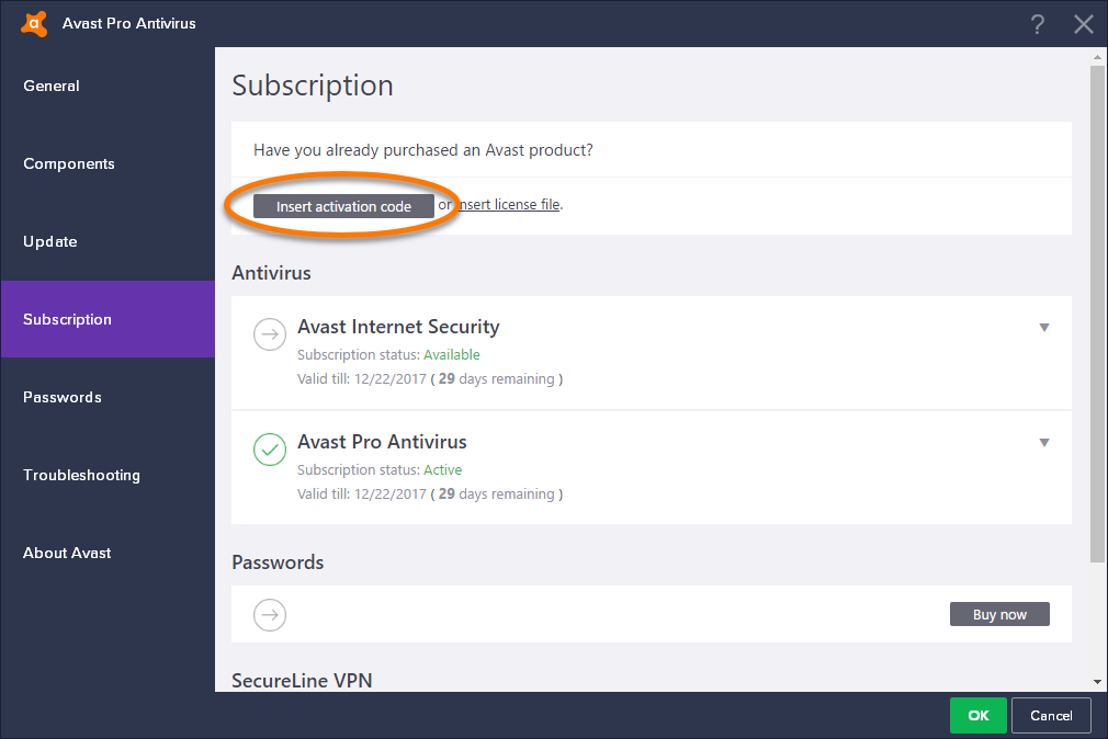 Avast pro activation code keygen