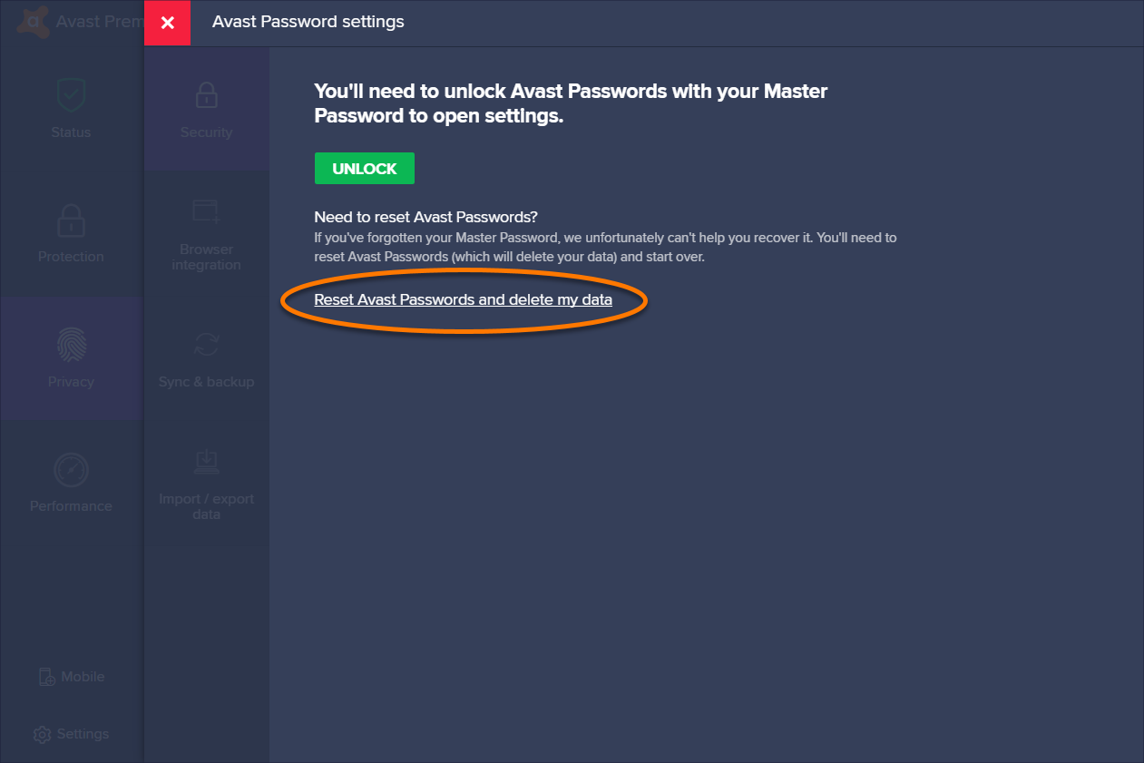 remove avast from mac