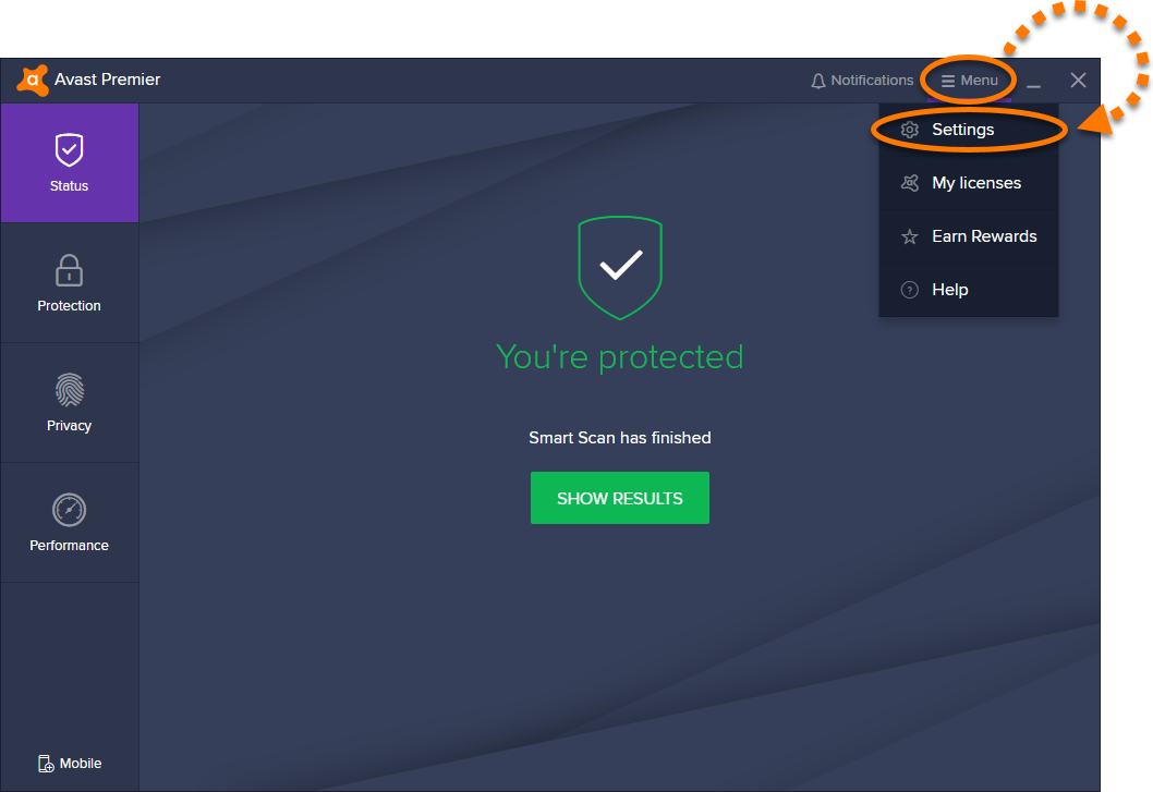 avast security for mac full system scan