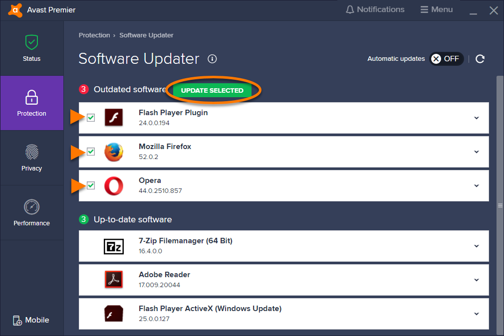 avast vulnerable software found