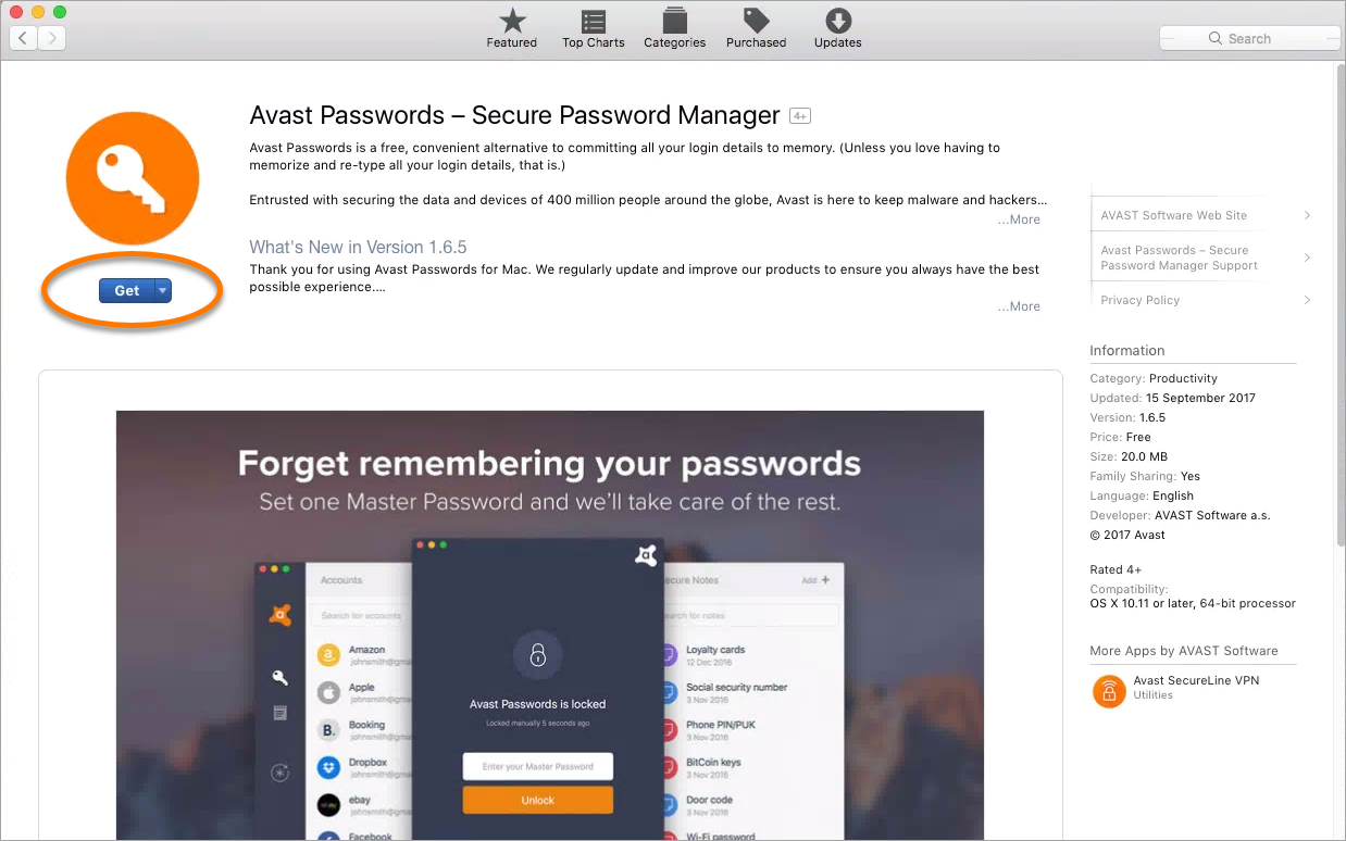 avast password manager for mac