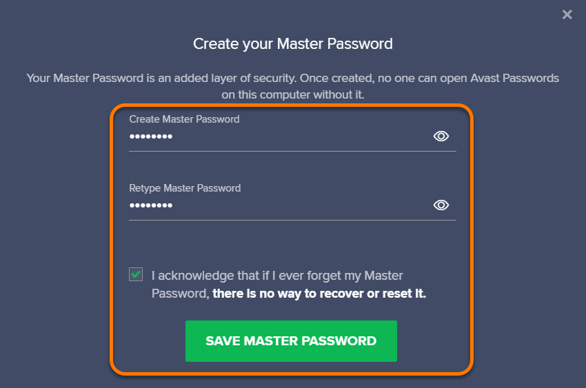 avast passwords