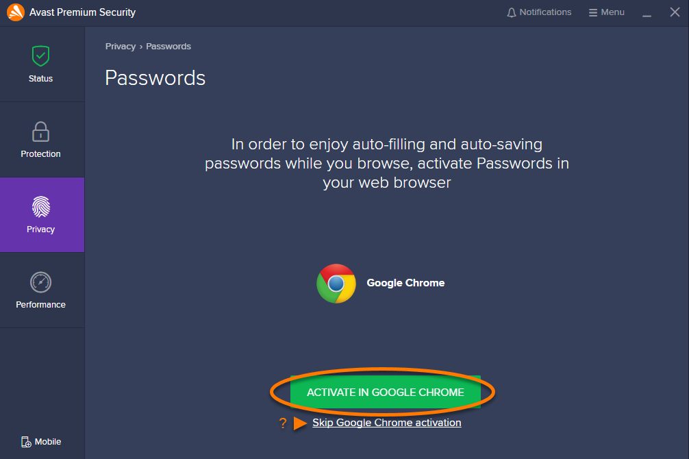 How To I Allow Acces To Chrome Passwo On Avast For Mac