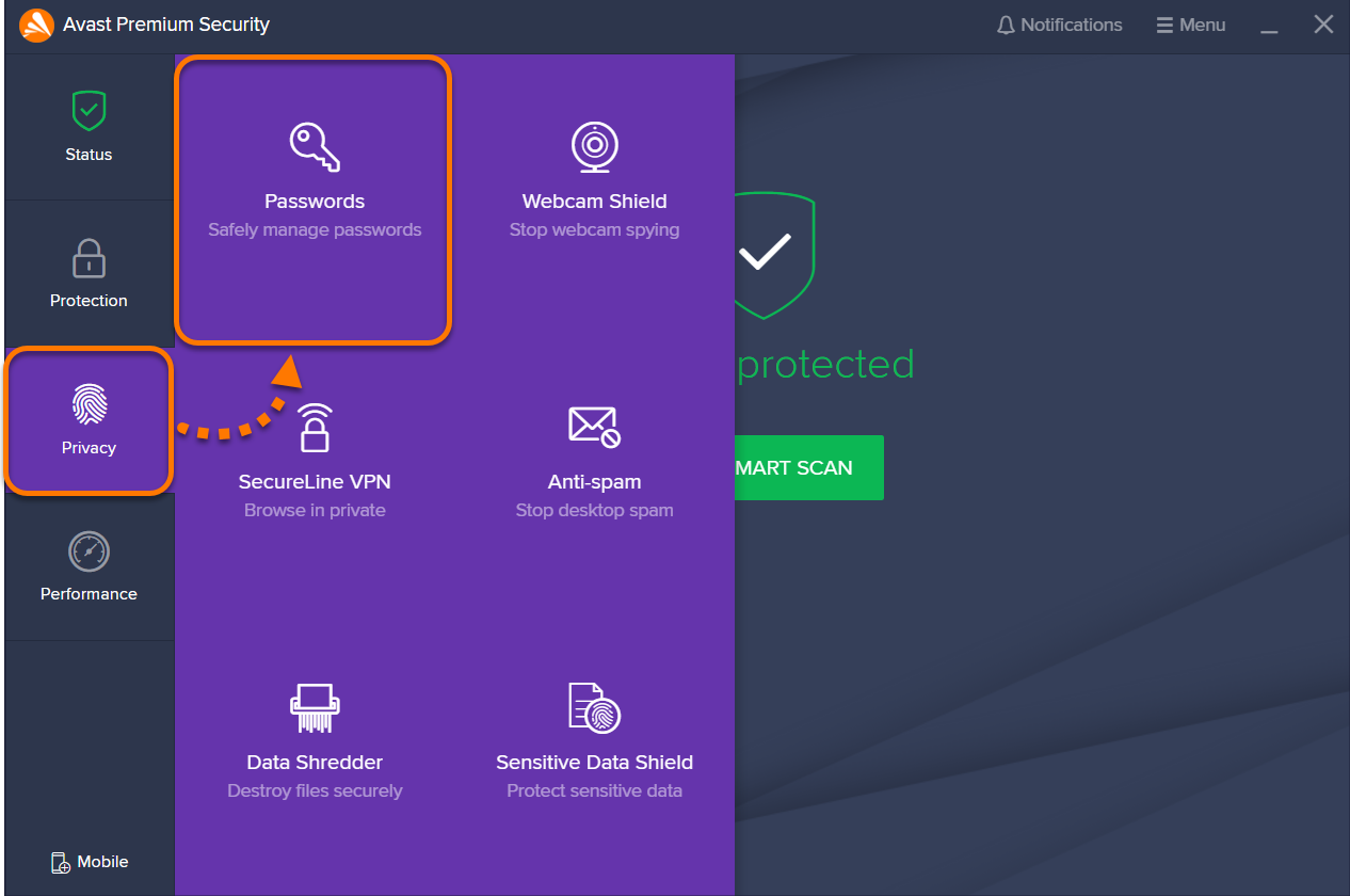 install avast passwords on google chrome