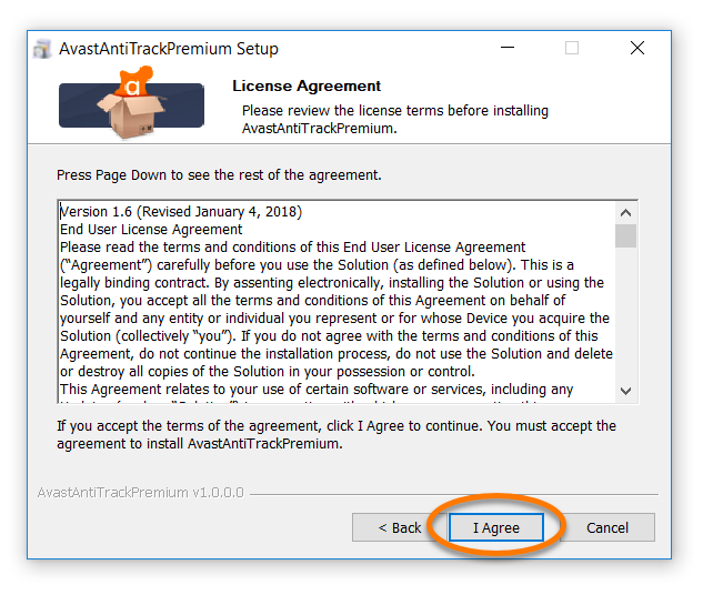 anti track premium avast key