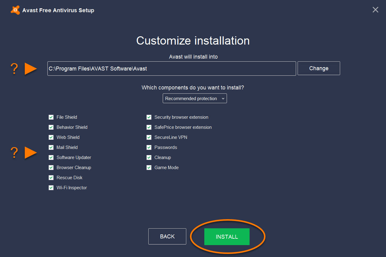 what is avast antivirus installer icon