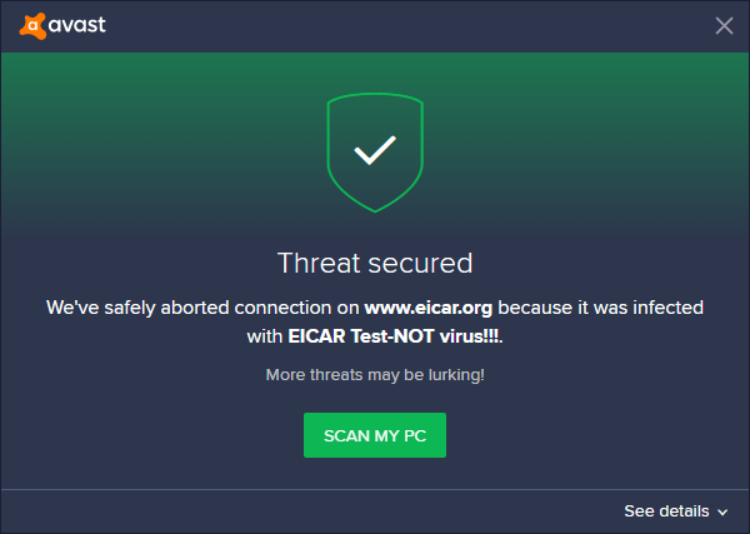 does avast deal with malware