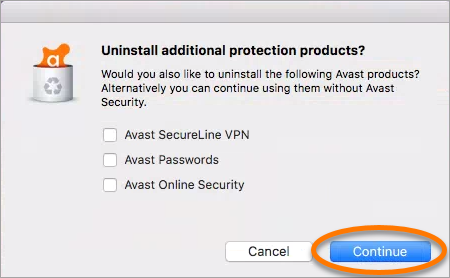 mac avast uninstall utility