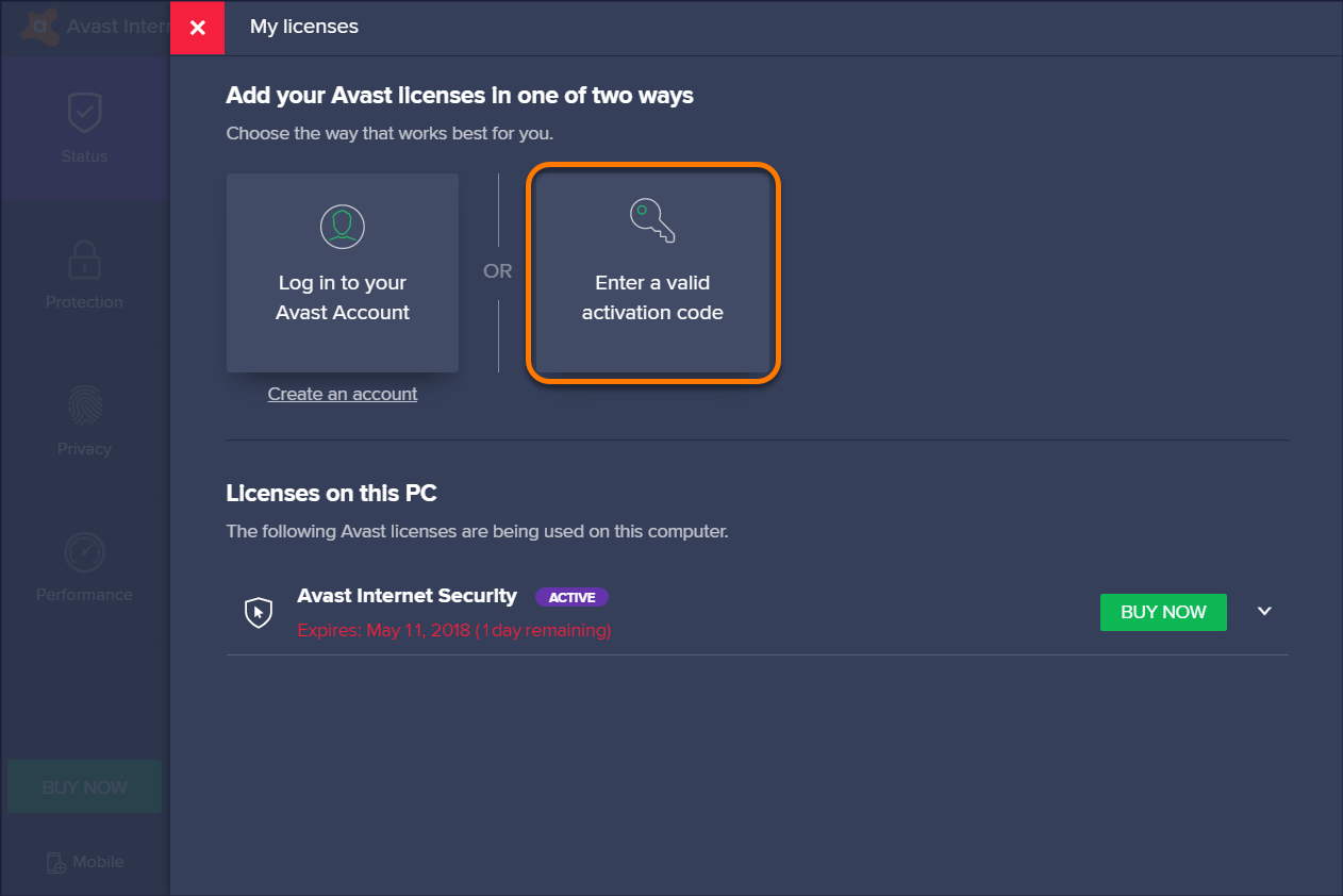 download avast internet security 2018 license file