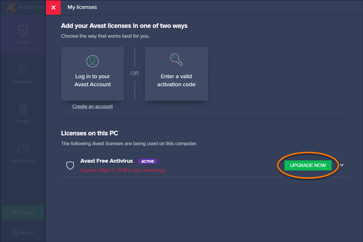 licenca do avast free 2019