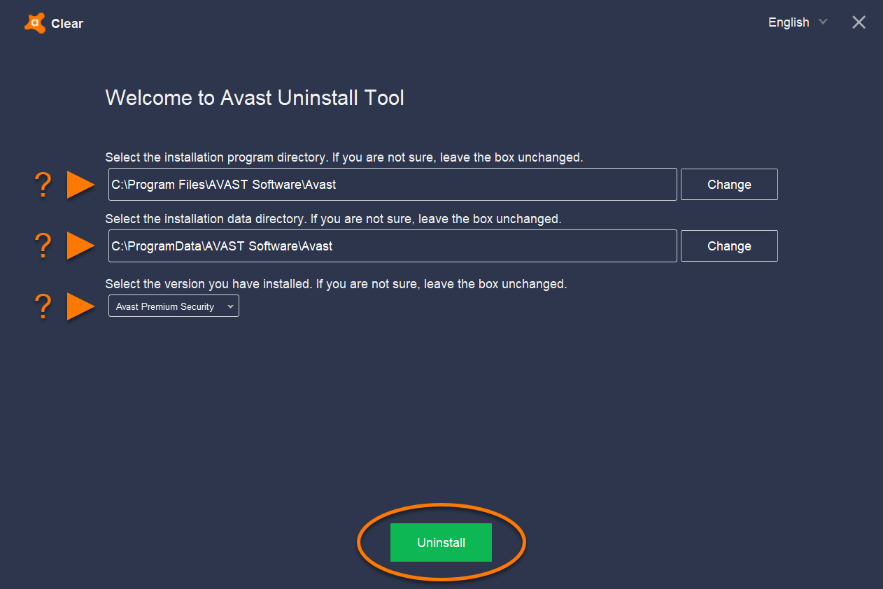 uninstall avast cleanup pro- where is context menu