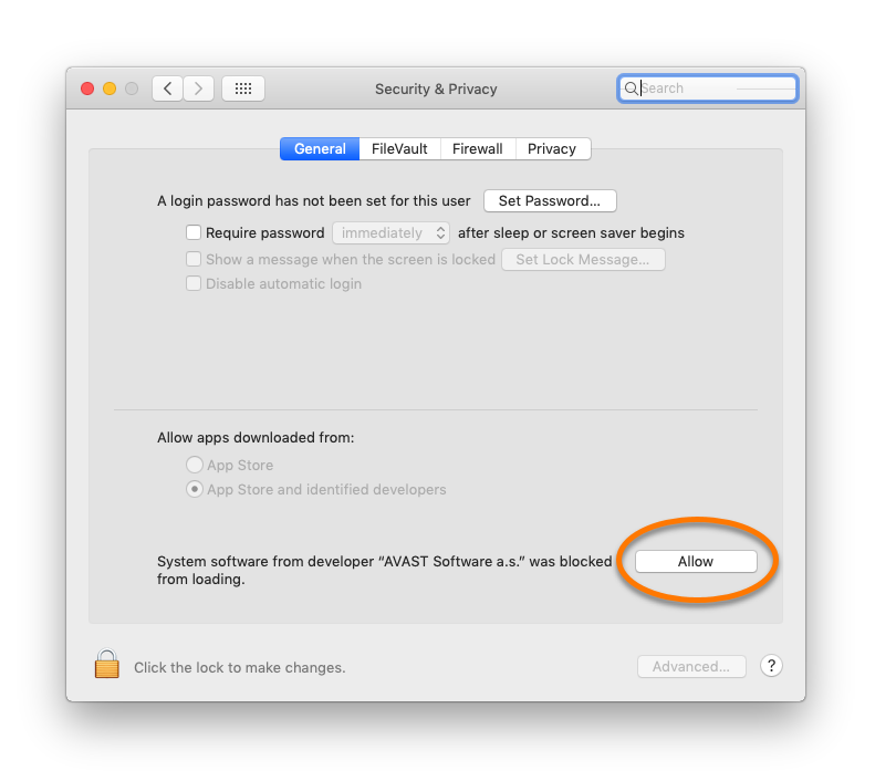 Avast High Sierra System Extension Blocked