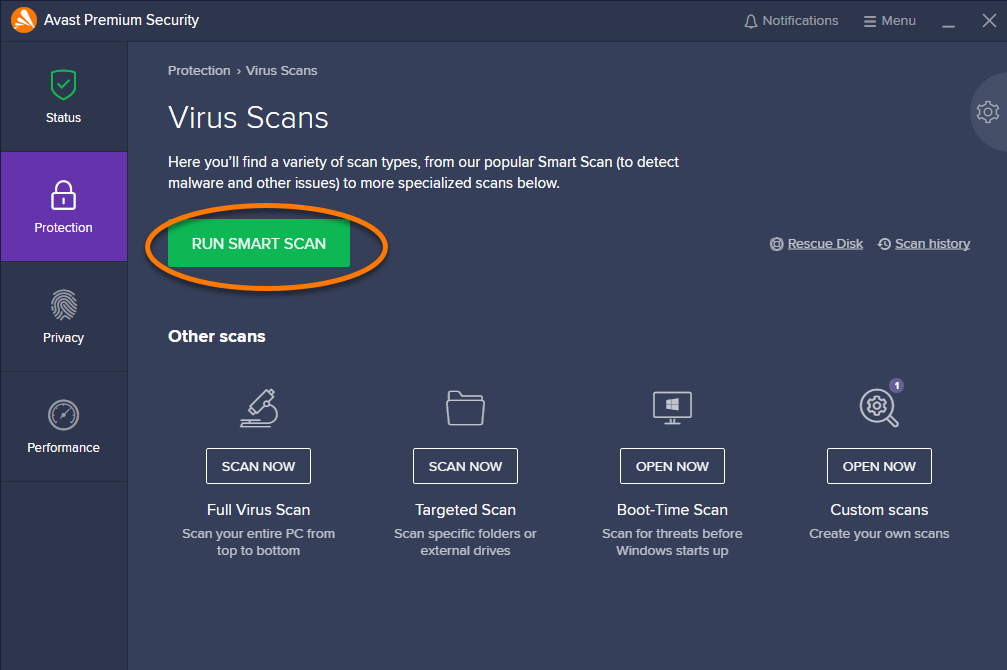 avast for mac unable to scan all files