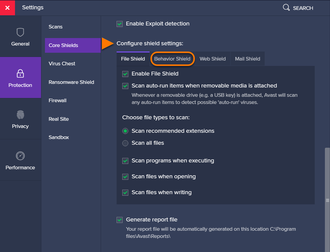 Adjusting Settings For Avast Antivirus Core Shields Official - roblox studio how to enable dark mode youtube