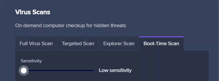 boot scan with avast
