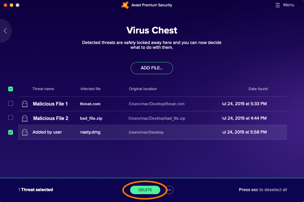 avast report file location windows 8.1