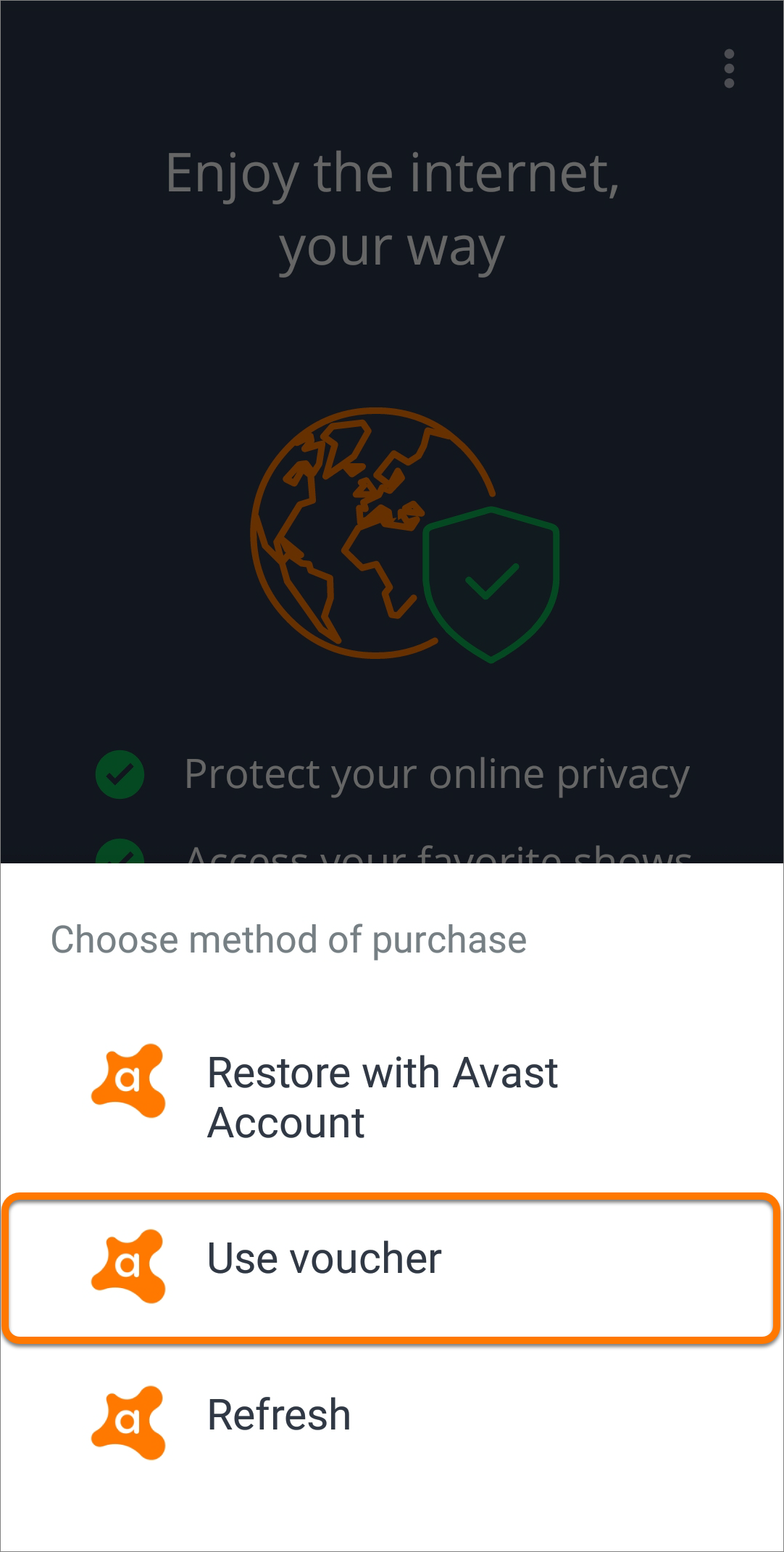 avast secureline vpn license key android