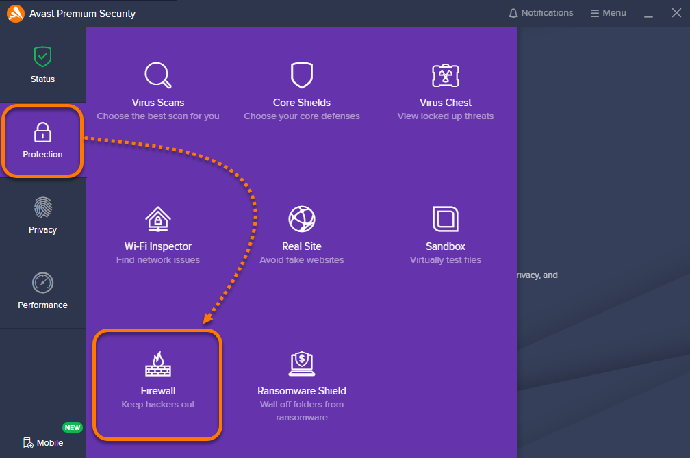 Setting Up Firewall Application Rules In Avast Antivirus Avast