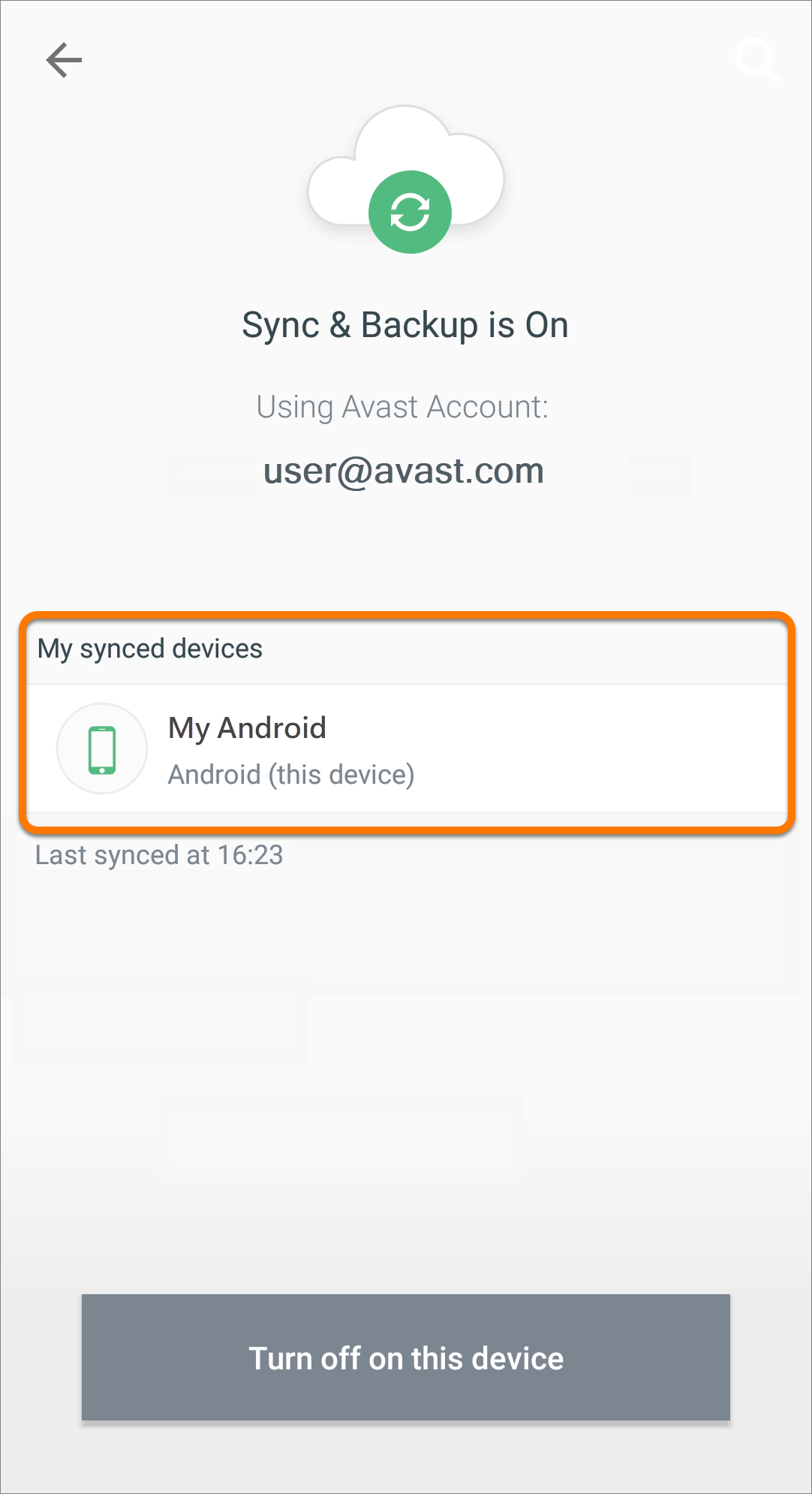add device to avast account