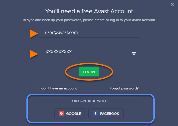 avast passwords not syncing