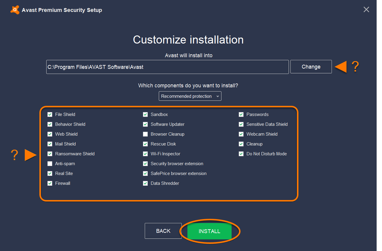 install avast internet security