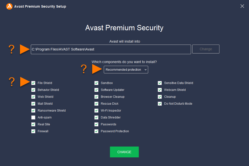 how to dissable avast virtualbox interface