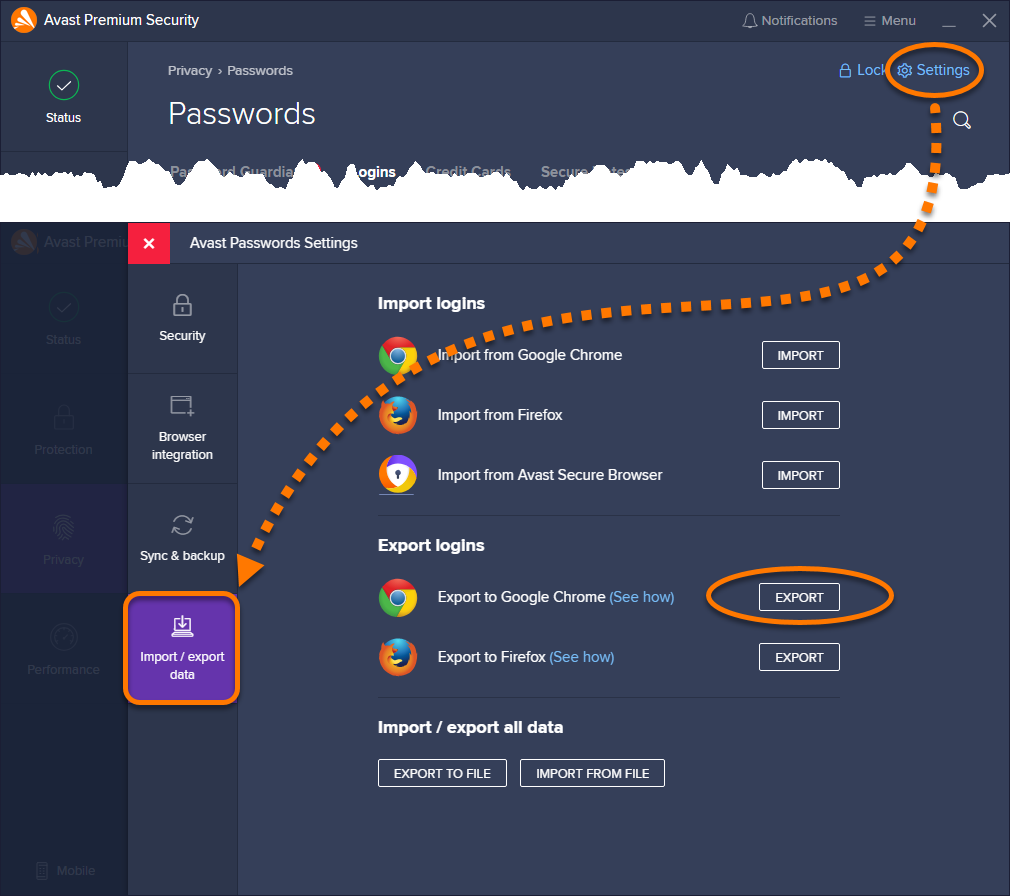 export chrome passwords windows 10