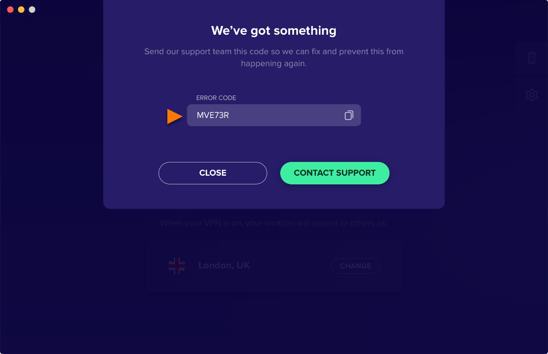 avast secureline vpn error