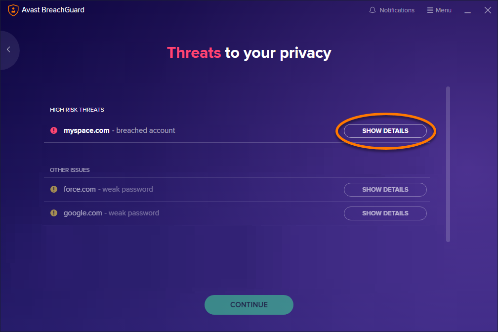 install avast passwords