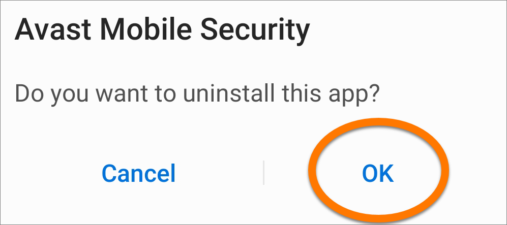 アバスト モバイル セキュリティをアンインストールする アバスト