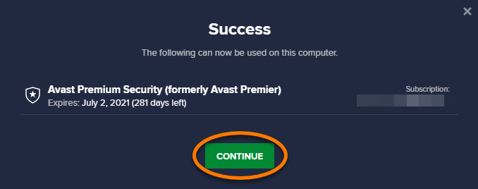 Avast for mac activation