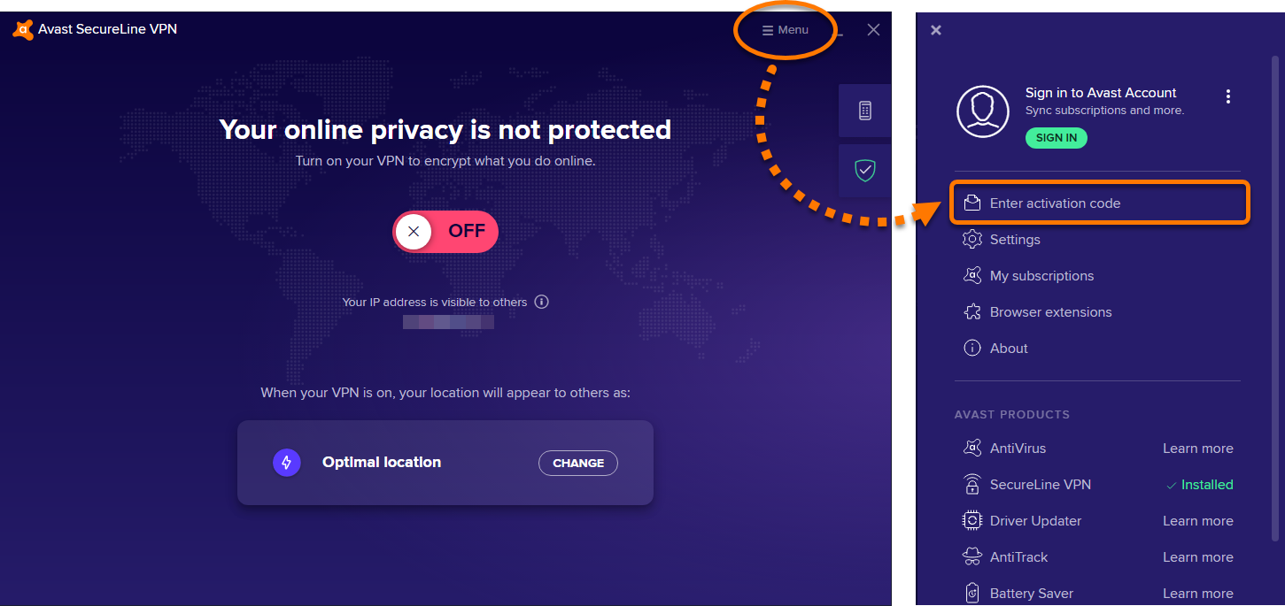 codigo de ativacao avast secureline vpn