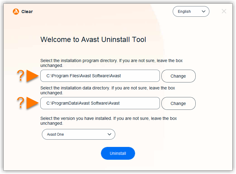 avast software removal tool