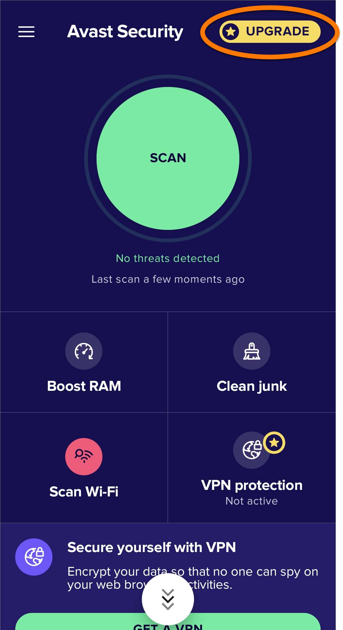 Avast mobile security для android