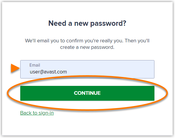change password in avast for mac