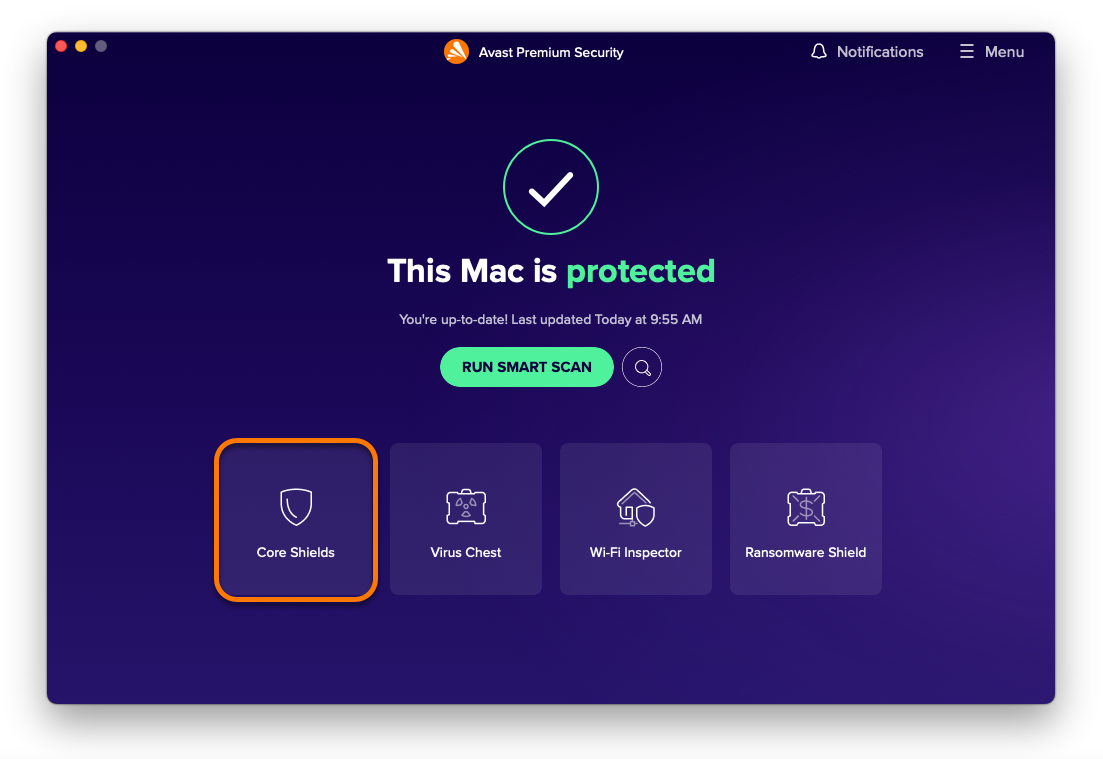 avast for mac: what do blue shields info mean