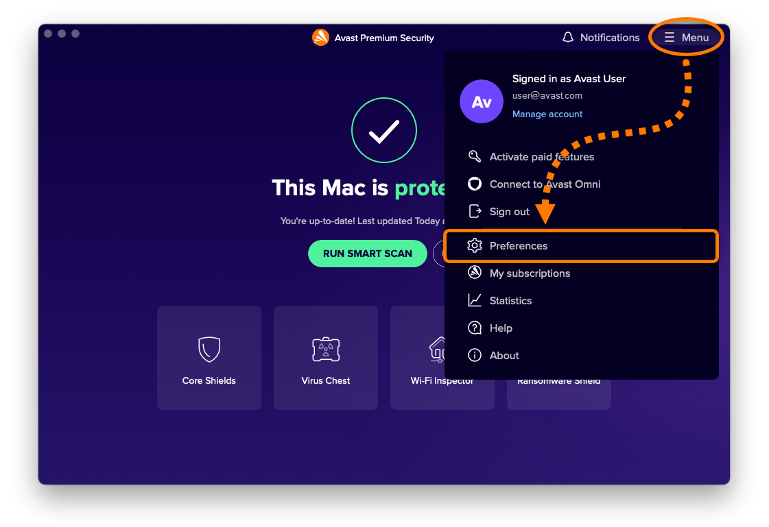 avast security for mac unable to scan files