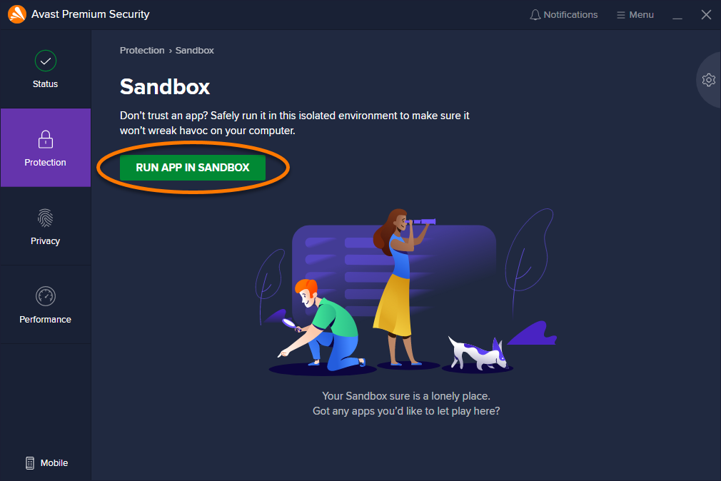 sandbox premium for avast download