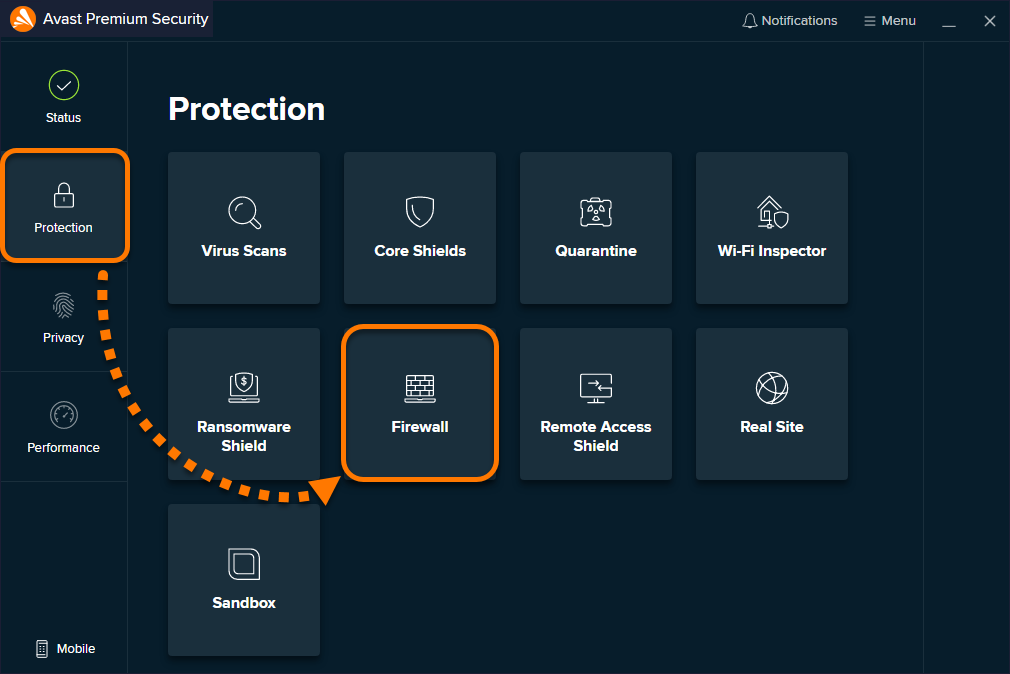 abyss web server avast firewall