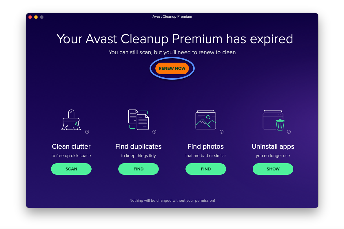 how to cancel avast cleanup premium trial